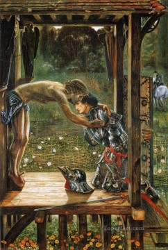  chevalier tableaux - Burne Jones Chevalier miséricordieux Religieuse Christianisme